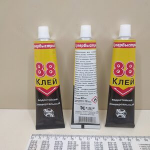 Клей 88 супершвидкий водостійкий універсальний 40мл