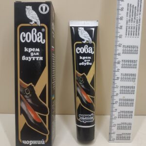 Крем для взуття Сова чорний (оригінал Болгарія)