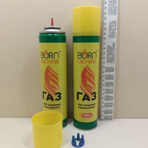 Газ для заправки запальничок Бьорн Burn ORIGINAL 300 мл газовий балон