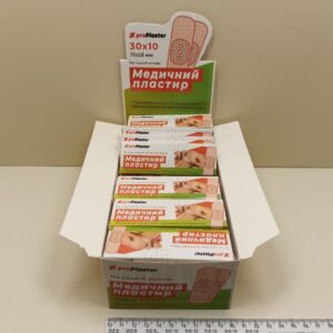 Набір лейкопластирів 10 шт / Медичний лейкопластир пластир ProPlaster на нетканій основі