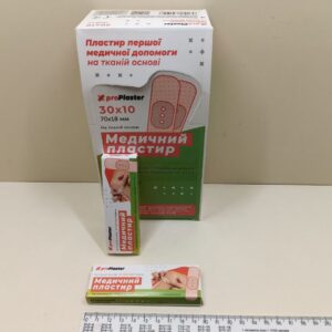 Набір лейкопластирів 10 шт / Медичний лейкопластир пластир ProPlaster на нетканій основі