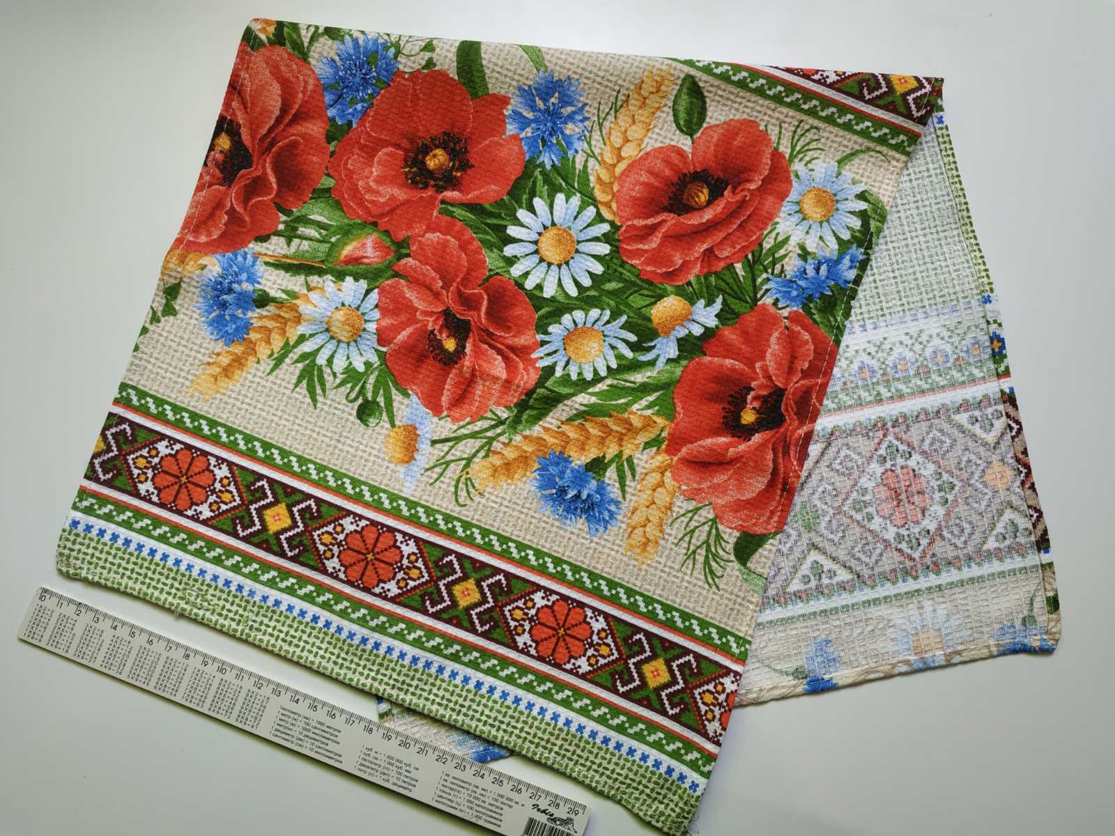 Рушник вафельний з малюнком (асорті) 35*57см - Зображення 5
