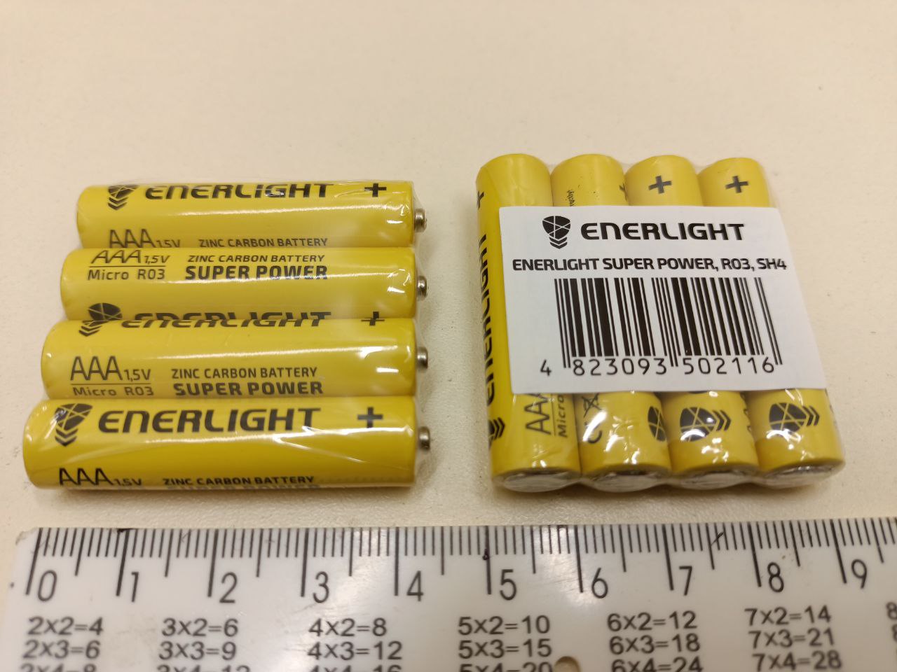 Батарейка ENERLIGHT SUPER POWER 1.5V AAА (R3) Zink-Carbon(соляна) - Зображення 2