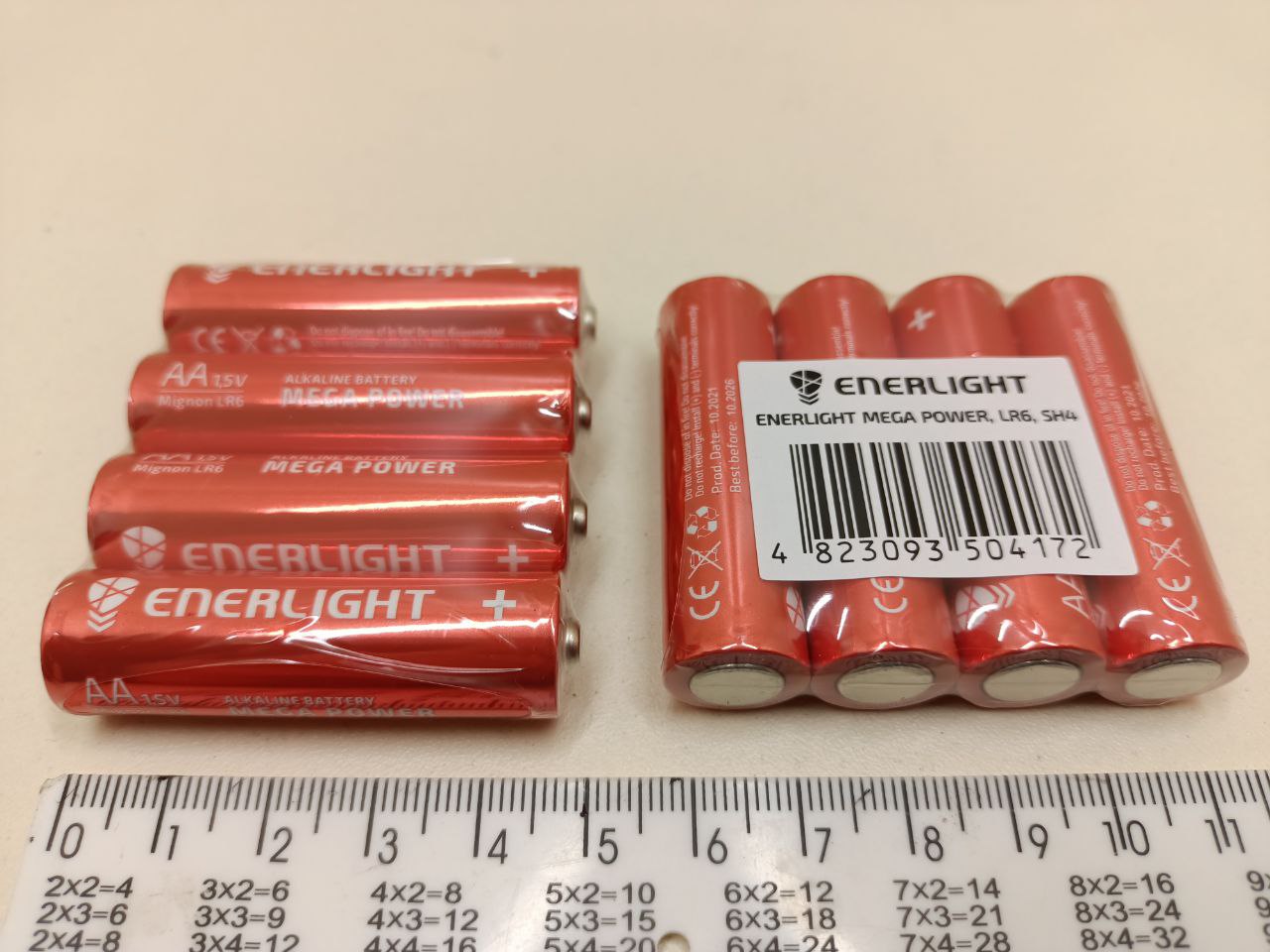 Батарейка Enerlight Mega Power LR6 AA Alkaline 1,5V - Зображення 2