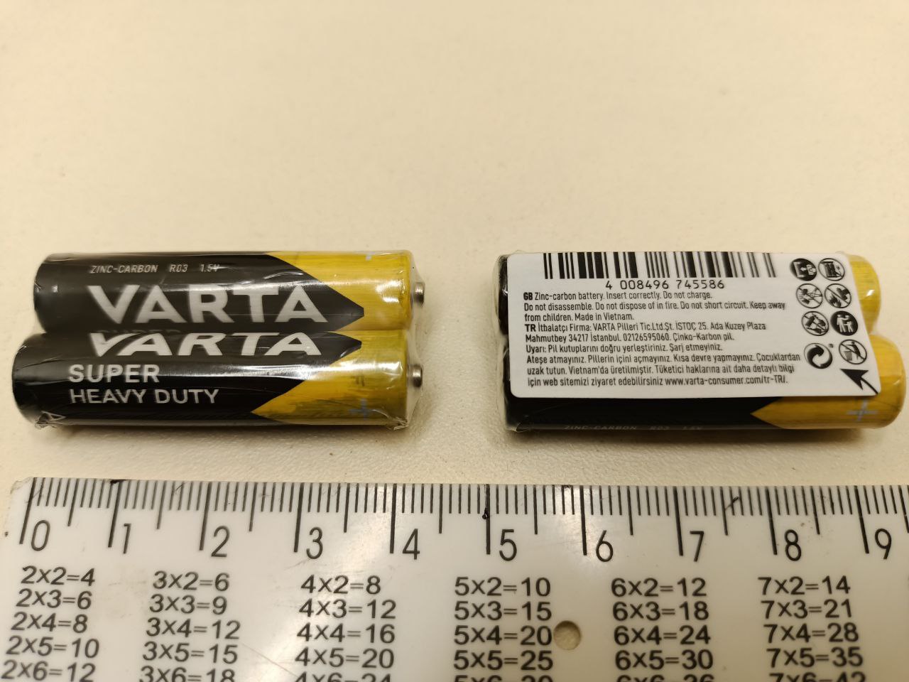 Батарейка VARTA SUPERLIFE 1.5V AAА (R3) Zink-Carbon (соляна) - Зображення 2