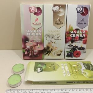 Свічка таблетка чайна ароматна (10 штук)