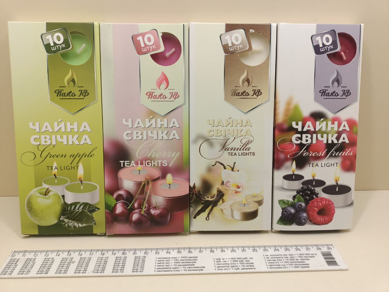 Свічка таблетка чайна ароматна (10 штук) - Зображення 2