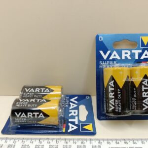 Батарейка бочка R20 Varta Super Heavy Duty сольова на блістері