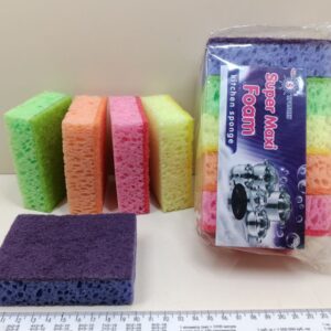 Губки кухонні для миття посуду Super Maxi Foam 5 шт (Супер піна)
