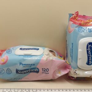 Серветки вологі “Superfresh” з клапаном 120 шт.