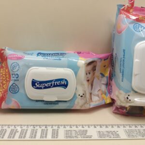 Серветки вологі “Superfresh” з клапаном 120 шт.