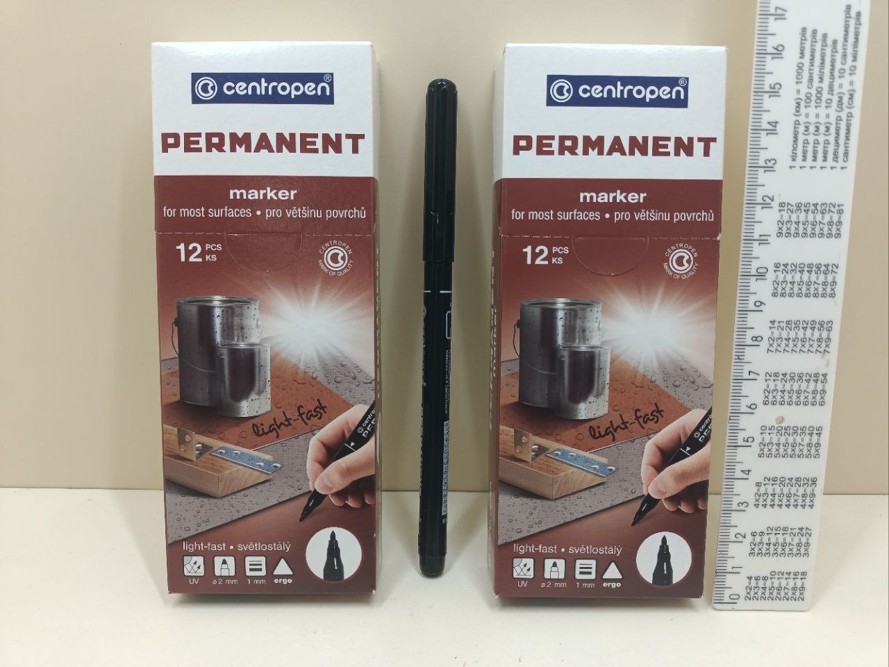Маркер перманентний Centropen CD (тонкий)