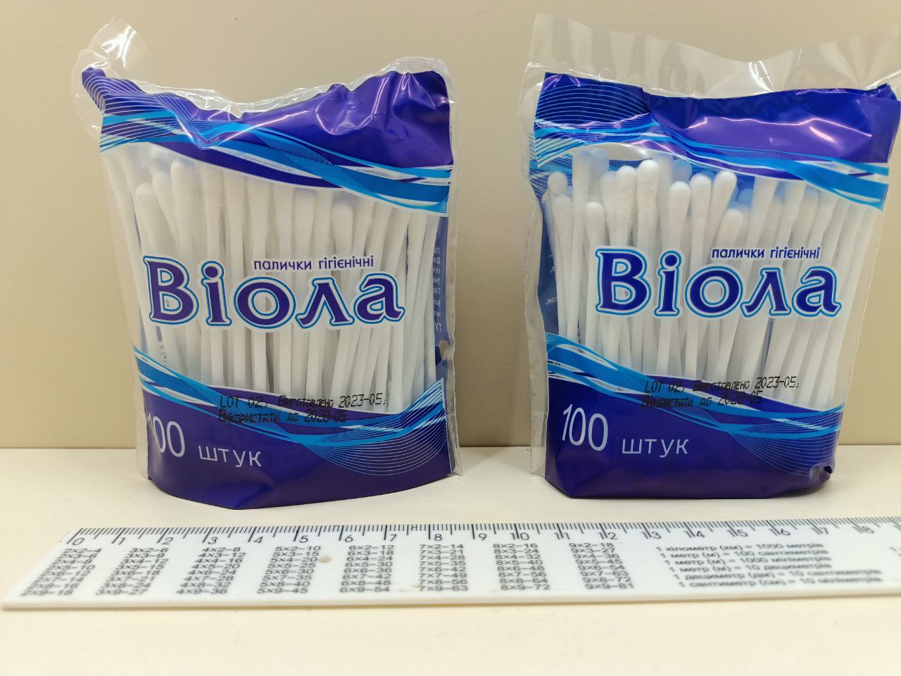 Ватні палички “Віола” 100 шт в поліетиленовій упаковці