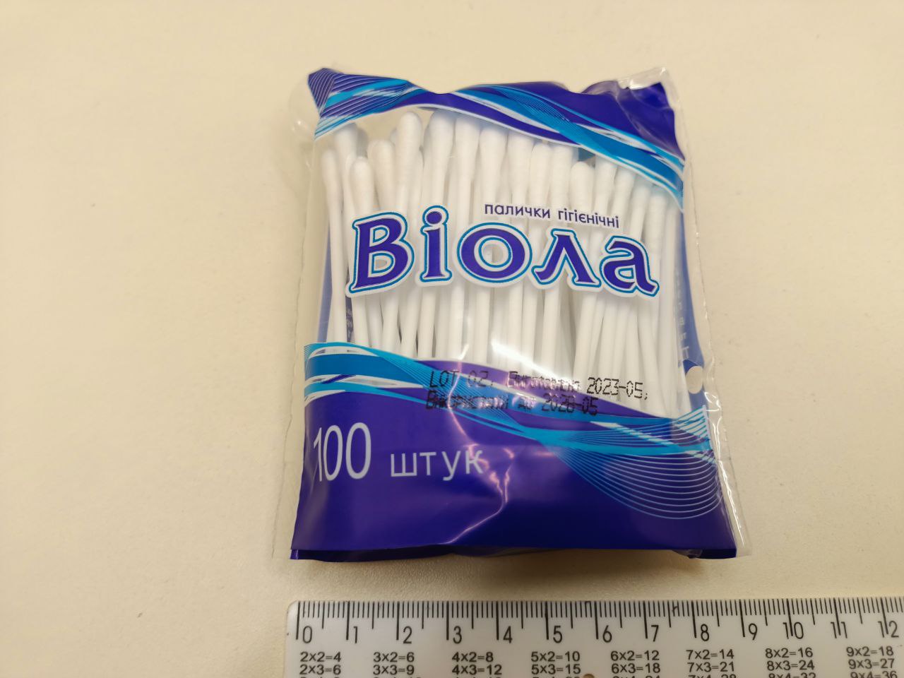 Ватні палички "Віола" 100 шт в поліетиленовій упаковці - Зображення 3