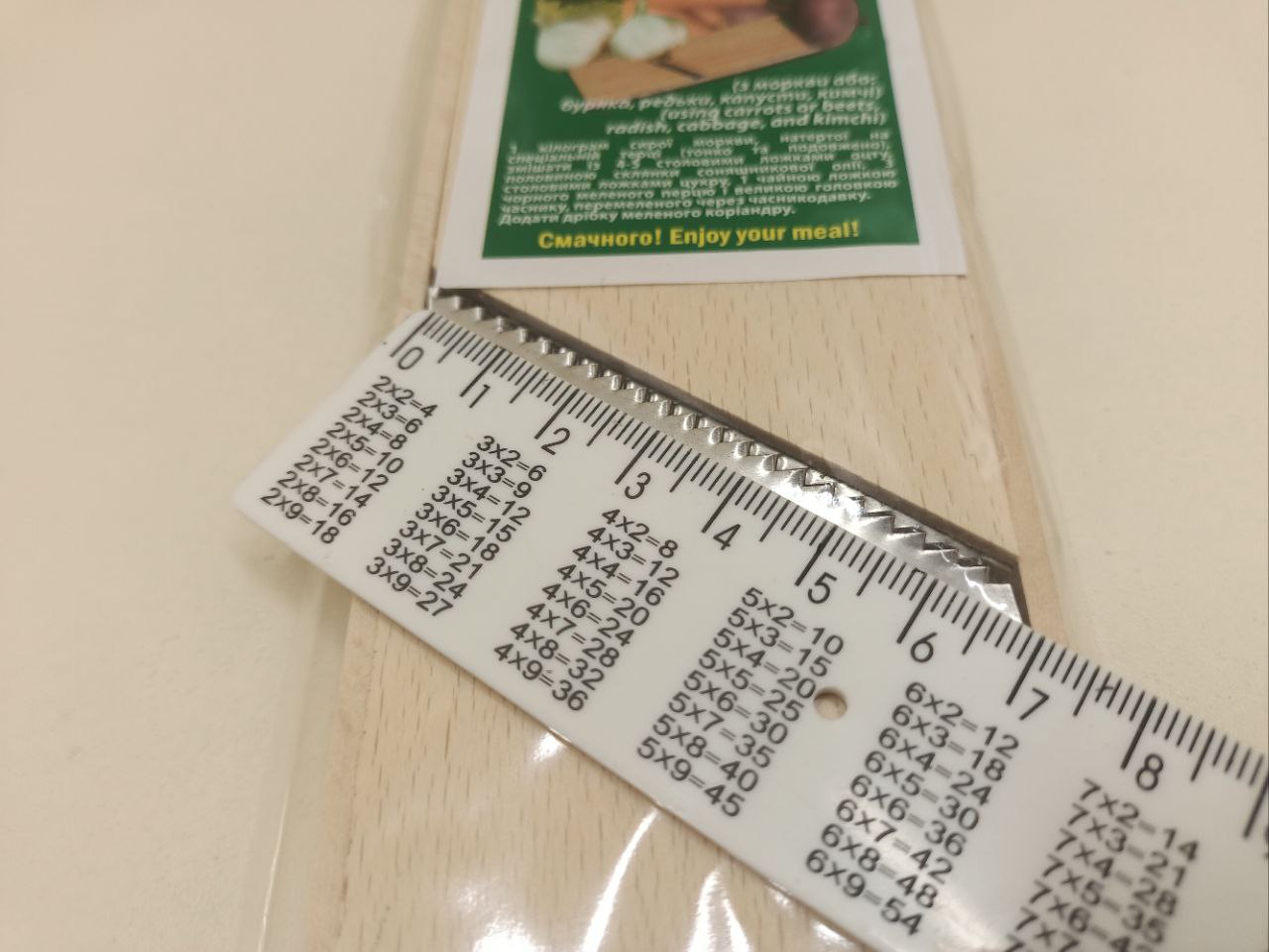 Тертка для корейської моркви дерев'яна - Зображення 3