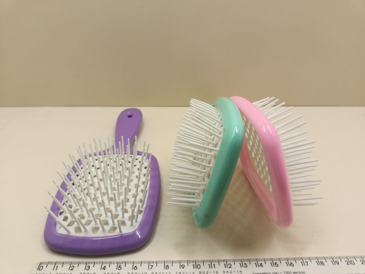 Гребінець продувний пластиковий з нейлоновими зубчиками Janeke Superbrush / Щітка для волосся масажна Janeke - Зображення 5